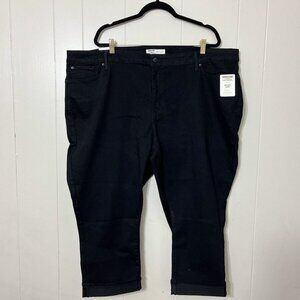 Signature by Levi Strauss Women's Mid Rise Straight Black Jeans Size 28M NWT